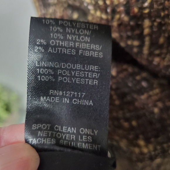 BADGLEY MISCHKA bronze top and wool skirt dress. Size 8 but seems a bit smaller - Picture 11 of 15